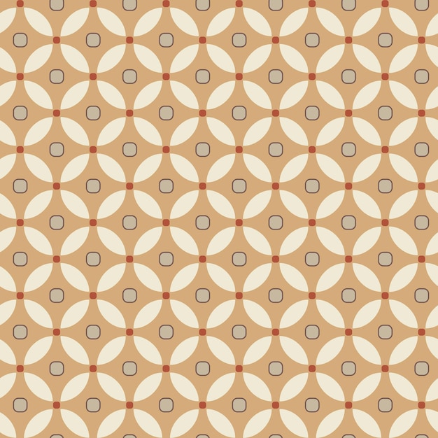 Abstrakt, Retro, Kreise, Blätter, Geometrisch, Dekorativ, Vektor, Seamless, Muster, Trendige, Mode, Colors