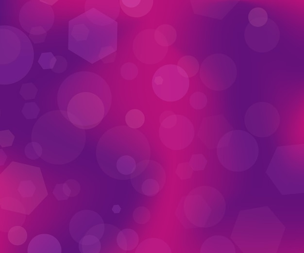 Vektor abstrakt verschwommener bokeh-hintergrund neon-violette tapete verfocust glitzerformen lichtillustration
