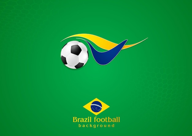Abstrakt wellenförmiger Fußball-Logo-Hintergrund Vektordesign