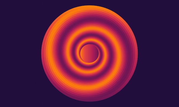 Abstrakte 3D-Swirl-Spiral-Kreis-Bubbel-Illusion Bewegungs-stylische Hintergrund-Design-Vektor