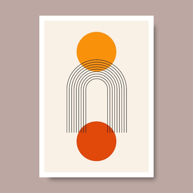 Abstrakte ästhetische Poster