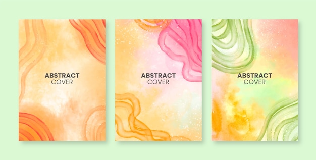 Abstrakte aquarell-cover-vorlage