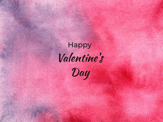 Abstrakte Aquarellhintergrundtextur des Valentinstags