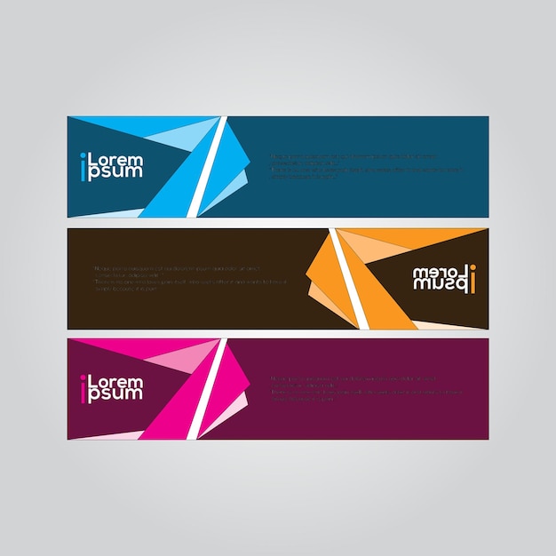 Abstrakte banner-design-vorlage