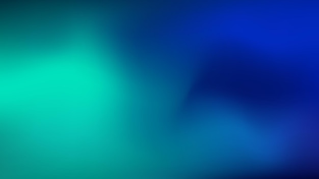 Abstrakte blau-grüne verschwommene Gradientflüssigkeit Hintergrunddesign Tapetenvorlage mit dynamischer Farbwellen-Vektor-Illustration