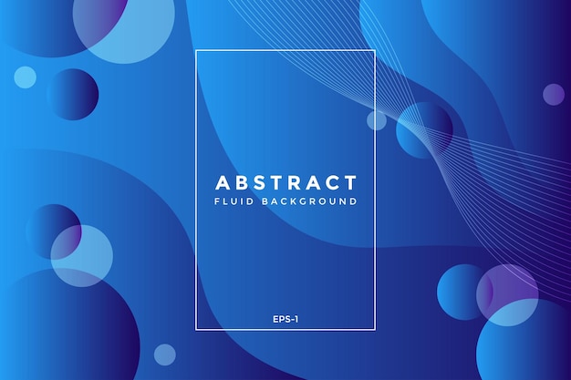 Abstrakte blaue Flüssigkeit Landing Page Dekoration Hintergrund EPS