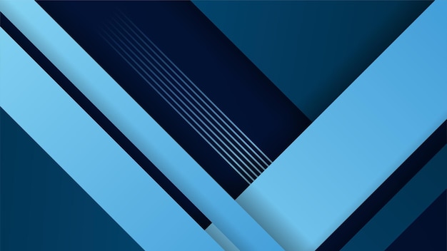 Abstrakte blaue Formen Hintergrund mit Linie Quadrat und moderne Technologie geometrisches Muster Vektor abstraktes grafisches Design Banner Muster Präsentation Hintergrund Web-Vorlage