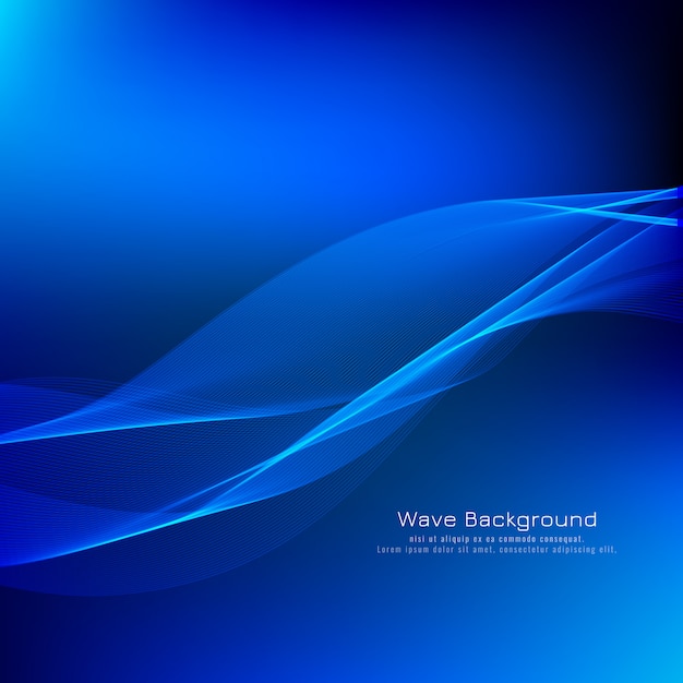 Abstrakte blaue Welle Hintergrund