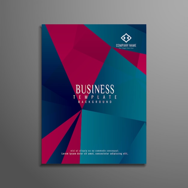 Abstrakte bunte geometrische business-broschüre design