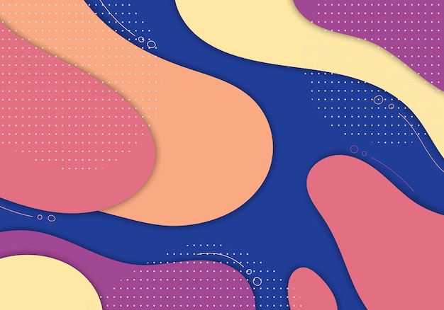 Abstrakte bunte Kritzeleien Vorlagendesign dekorative Kunstwerke Überlappender Vorlagendesignhintergrund