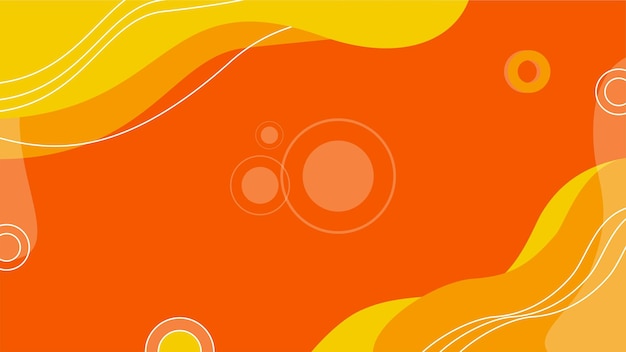 Abstrakte bunte orange geometrische hintergrundbeschaffenheitsillustration mit kreisen