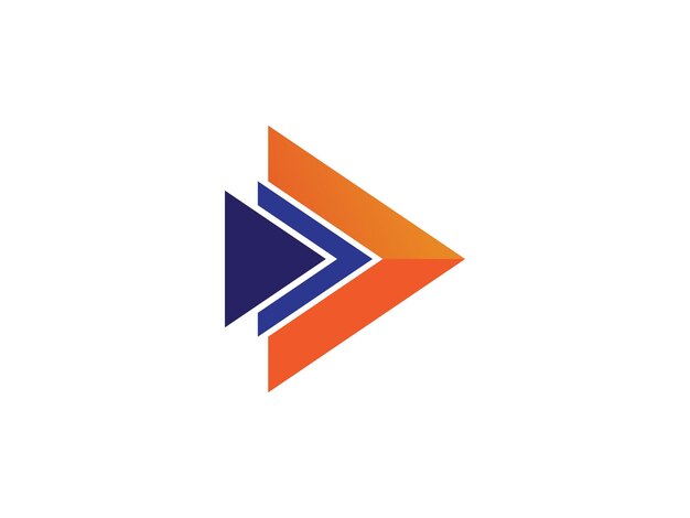 Abstrakte Business-Logo-Icon-Design-Vorlage mit Pfeil-Pfeil-Vektor-Logo