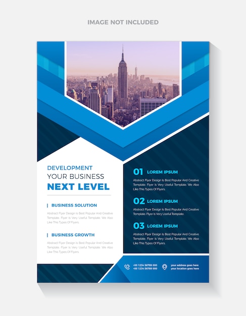 Abstrakte corporate business flyer design-vorlage