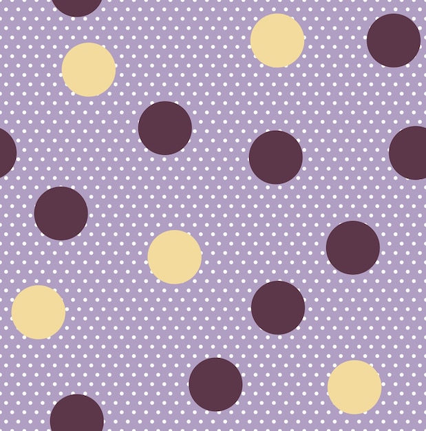 Vektor abstrakte detaillierte polka dots vektor nahtlose muster trendige modefarben stilvolles minimales konzept