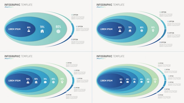 Abstrakte diagramm infographik vorlagen für daten