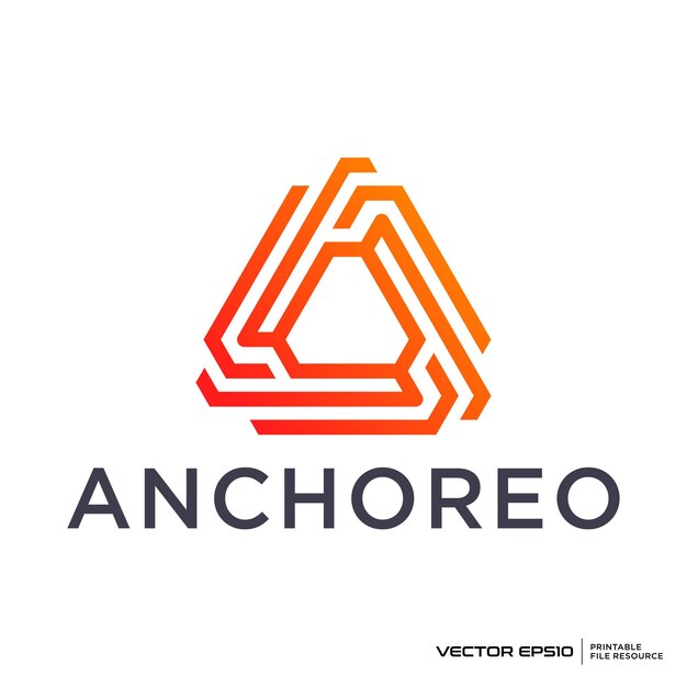 Abstrakte Dreieck-Logo-Vektorillustration