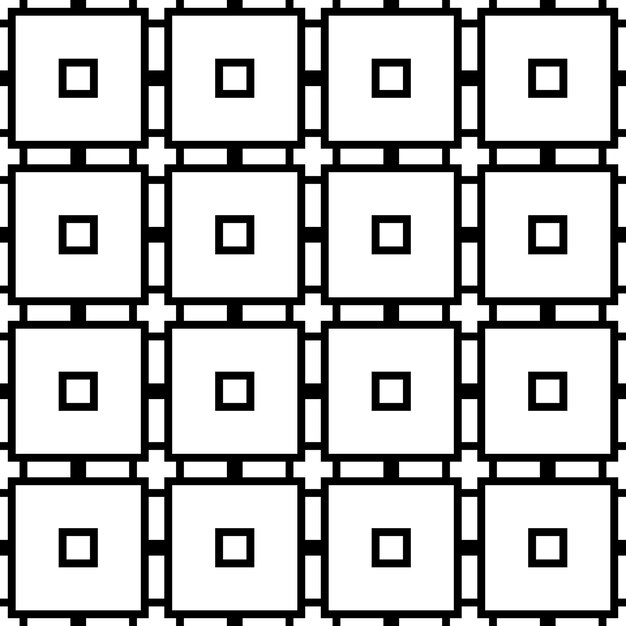 Vektor abstrakte dünne linie kariertes geometrisches nahtloses muster. gestreiftes quadratisches mosaik, fliesenhintergrund