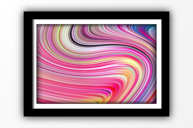 Abstrakte Farbe hellen Wirbel 3d Wellenlinie Form Hintergrund für Poster Vorlage