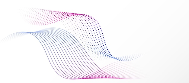 Abstrakte fließende Linien Wellenhintergrund