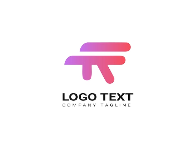 Abstrakte form mit typografie-logo-design