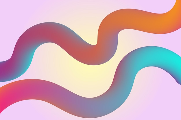 Abstrakte formen mit weichem gradient hintergrund