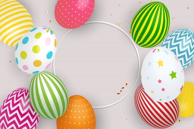 Abstrakte Frohe Ostern Hintergrund Illustration