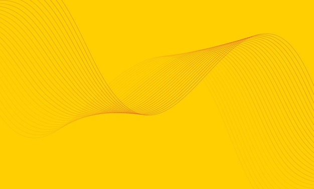 Abstrakte gelbe und orangefarbene fließende Linien