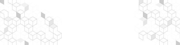 Abstrakte geometrische Designvorlage aus isometrischen Volumenblöcken für Banner umfasst Hintergründe und kreative Ideen