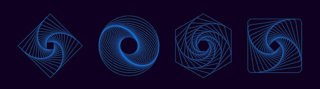 Abstrakte geometrische elemente.