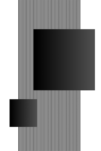 Abstrakte geometrische form graustufen-wanddekoration