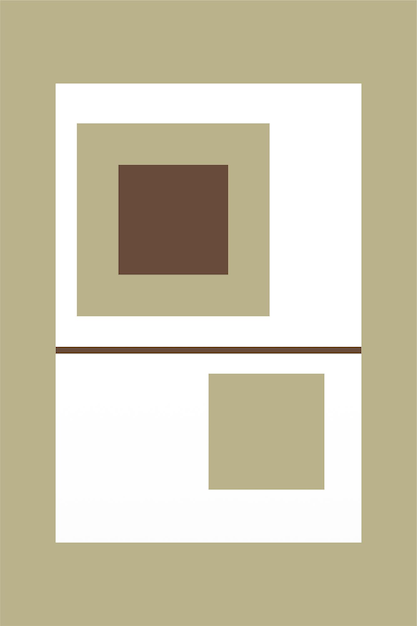 Abstrakte geometrische Formen als Wandkunstdekoration