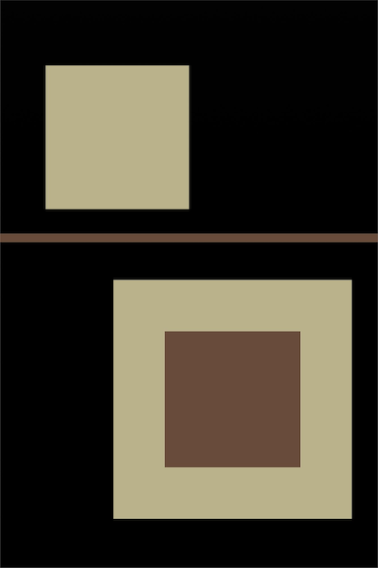 Abstrakte geometrische Formen als Wandkunstdekoration