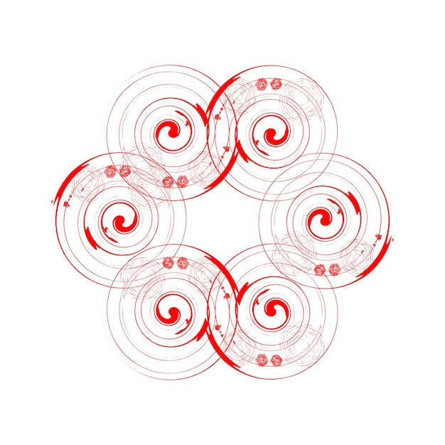 Abstrakte geometrische kunst geschwindigkeitslinien in kreisform vektorillustration