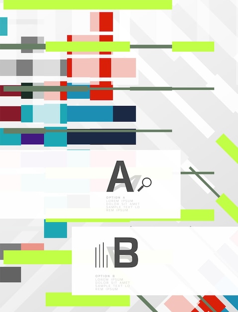 Abstrakte geometrische textur mit infografischen optionen vektorvorlage hintergrund für druck workflow layout diagramm nummer optionen oder web-design banner