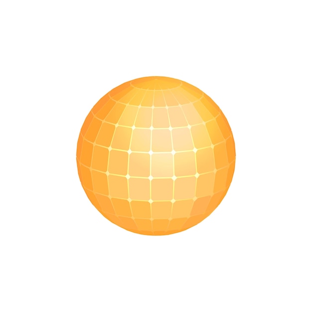 Abstrakte goldene kugel solarenergie sybmol logo icon design wireframe sonne sonnenkollektoren kugel