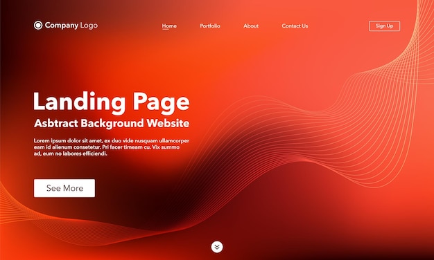 Abstrakte hintergrund-landing-page