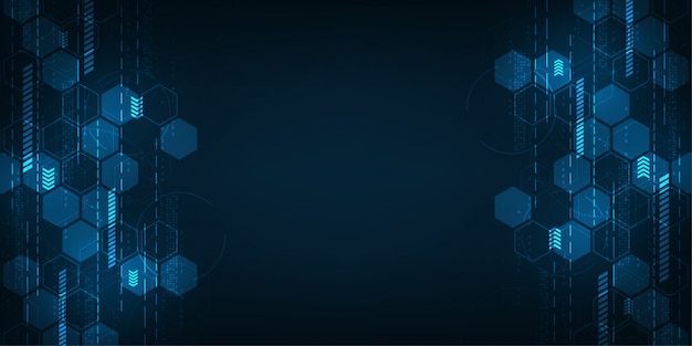 abstrakte Hintergrundtechnologie im Konzept der digitalen.