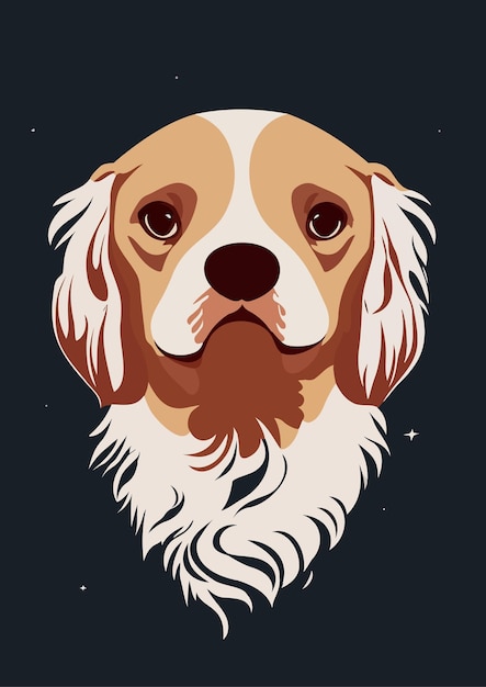 Abstrakte hundevektorillustration