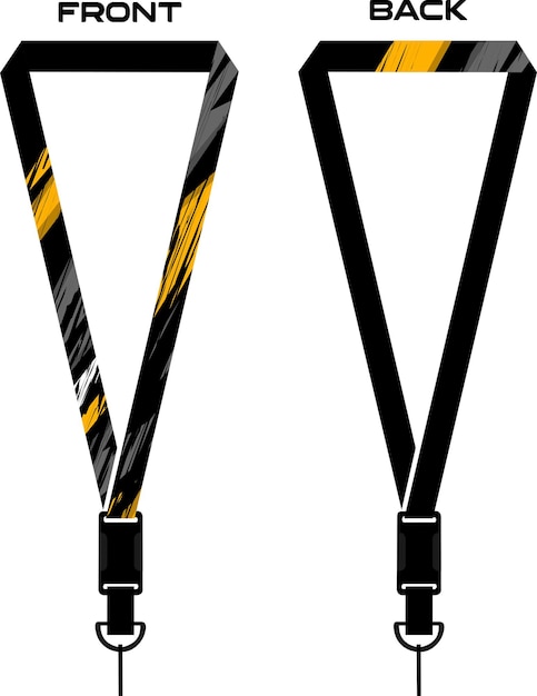 Vektor abstrakte illustrationsvorlage für lanyard für honigbienenunternehmen