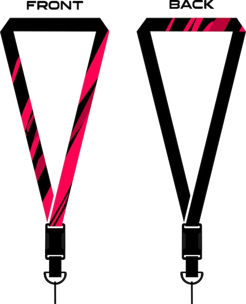 abstrakte Illustrationsvorlage für Lanyard für Honigbienenunternehmen