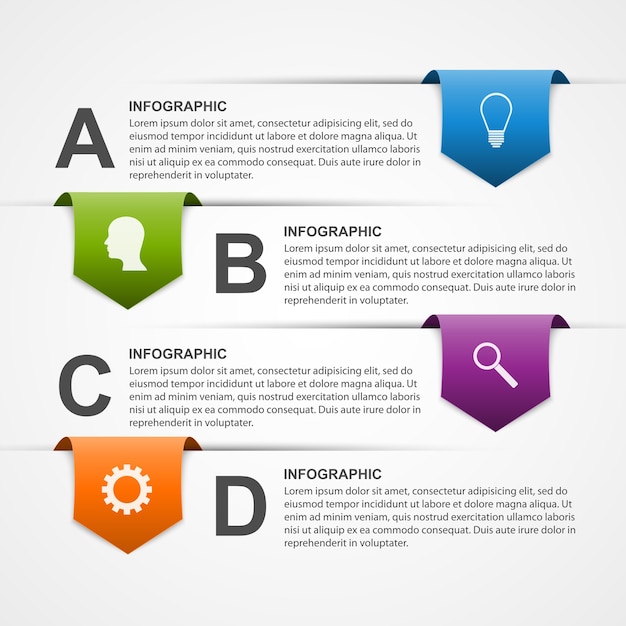 Abstrakte infografiken entwurfsvorlage.