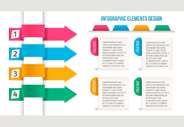 Abstrakte infografiken nummer optionen vorlage