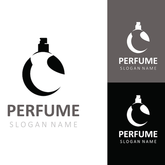 Vektor abstrakte isolierte luxus-parfüm-logo-kosmetik für geschäftsvorlagen