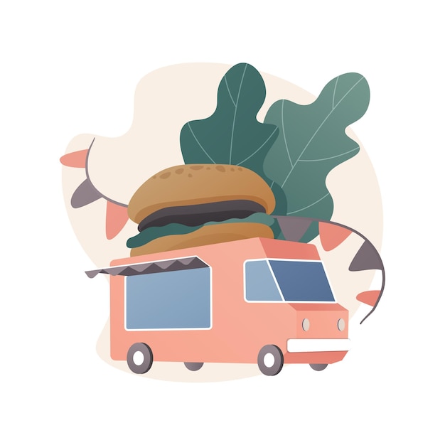 Abstrakte Konzeptillustration des Nahrungsmittelfestivals