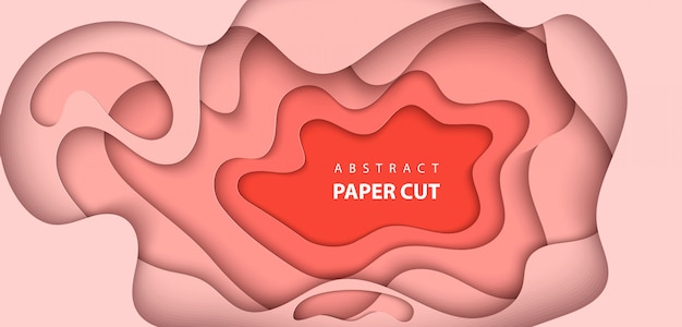 Vektor abstrakte kunstart des papiers 3d, designplan