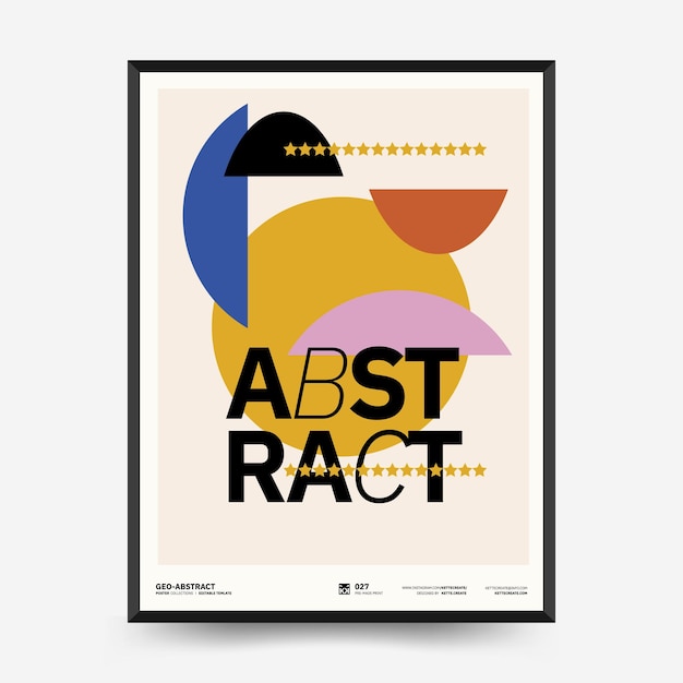 Vektor abstrakte kunstplakate für eine kunstausstellung