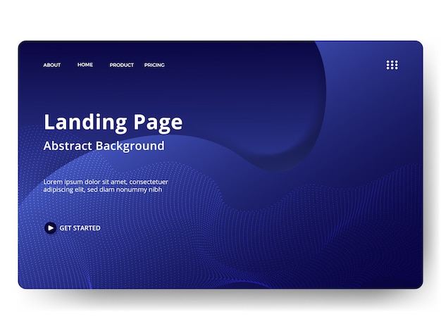 Abstrakte Landing Pages