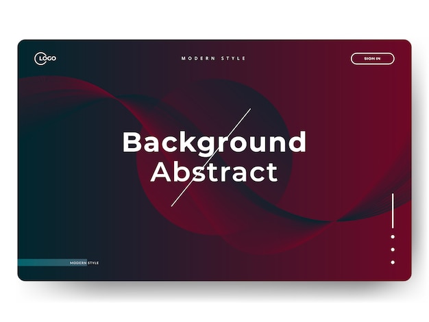 Abstrakte Landing Pages