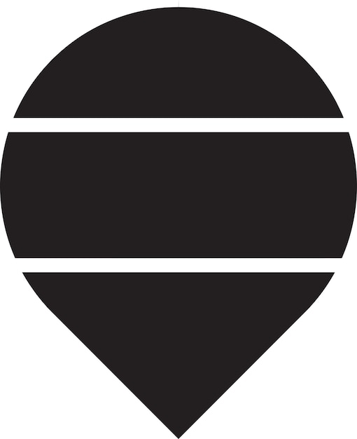 Abstrakte location-pin-logo-illustration im trendigen und minimalistischen stil