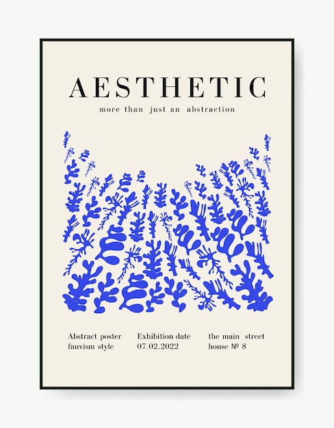 Vektor abstrakte minimalistische kunst im boho-stil set aus geometrischen formen vektor-poster-postkarte